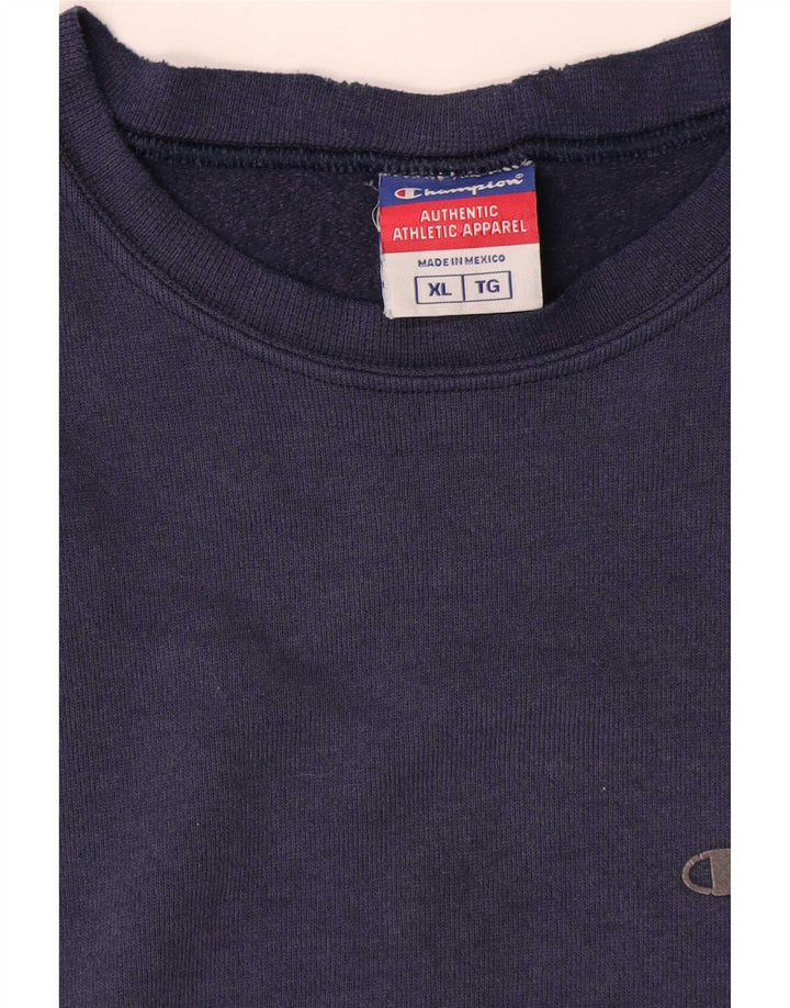 Felpa da uomo Champion Jumper XL in cotone blu navy