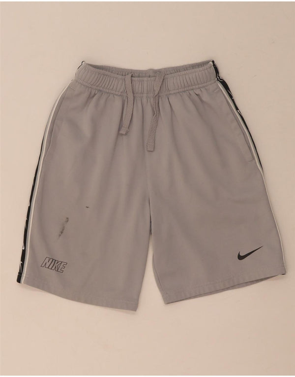 Pantaloncini sportivi Nike da ragazzo Dri Fit Graphic 12-13 anni Large Grey Colourblock