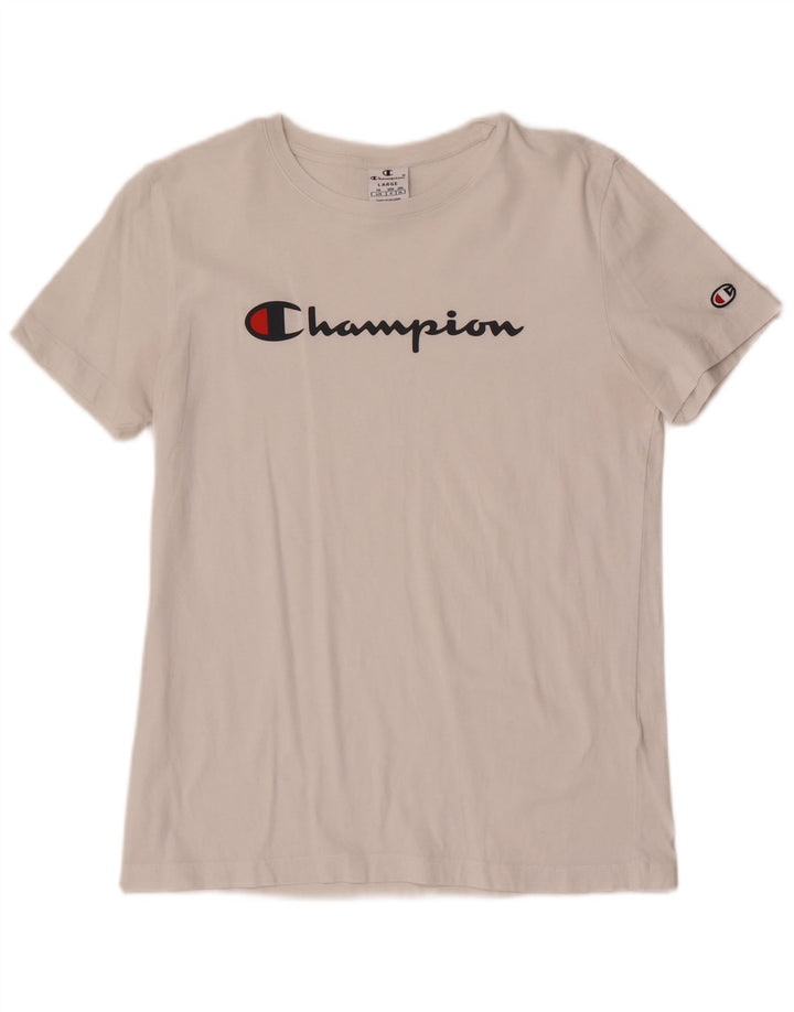 Maglietta grafica da donna Champion Top UK 14 Large Bianca