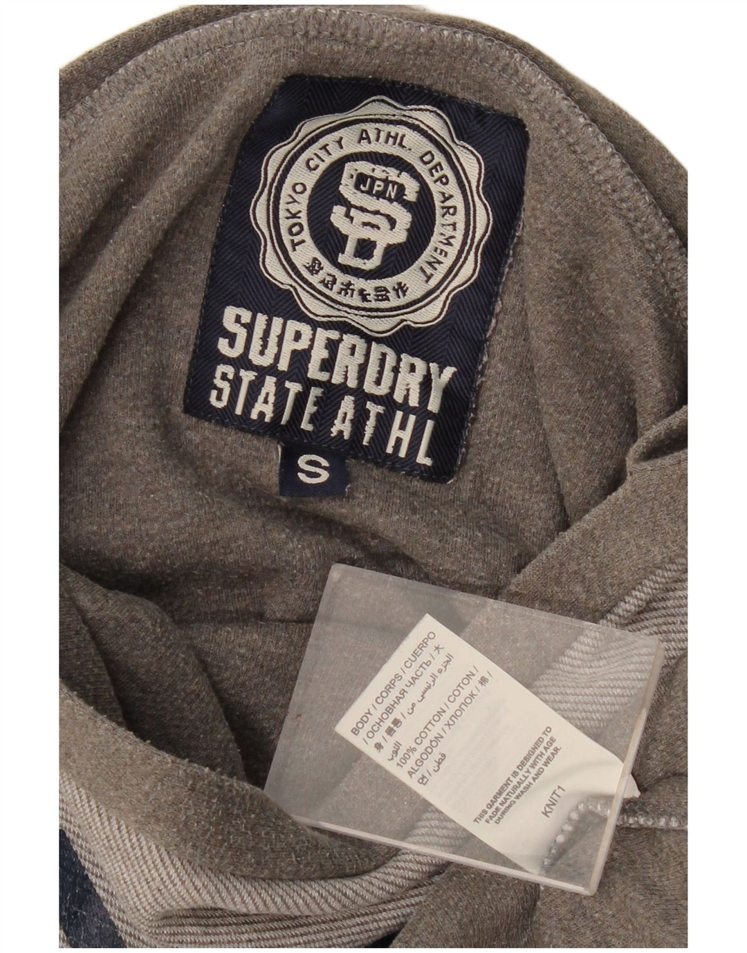 Felpa grafica oversize da donna SUPERDRY UK 10 piccola grigia