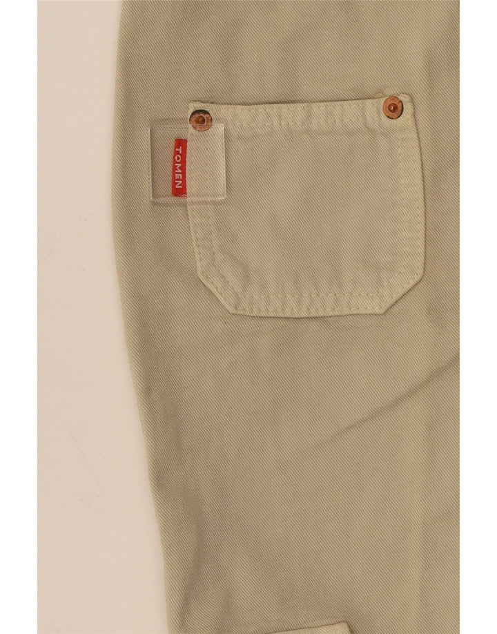 Pantaloni cargo svasati da donna vintage W22 L31 Beige