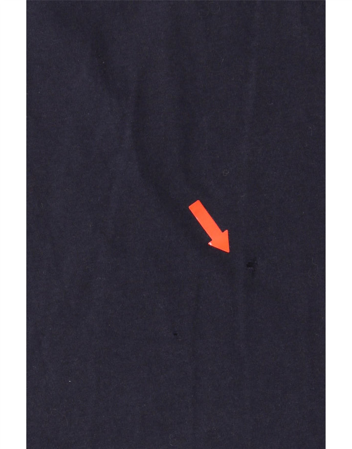 T-shirt grafica da uomo Nike Top Small in cotone blu navy