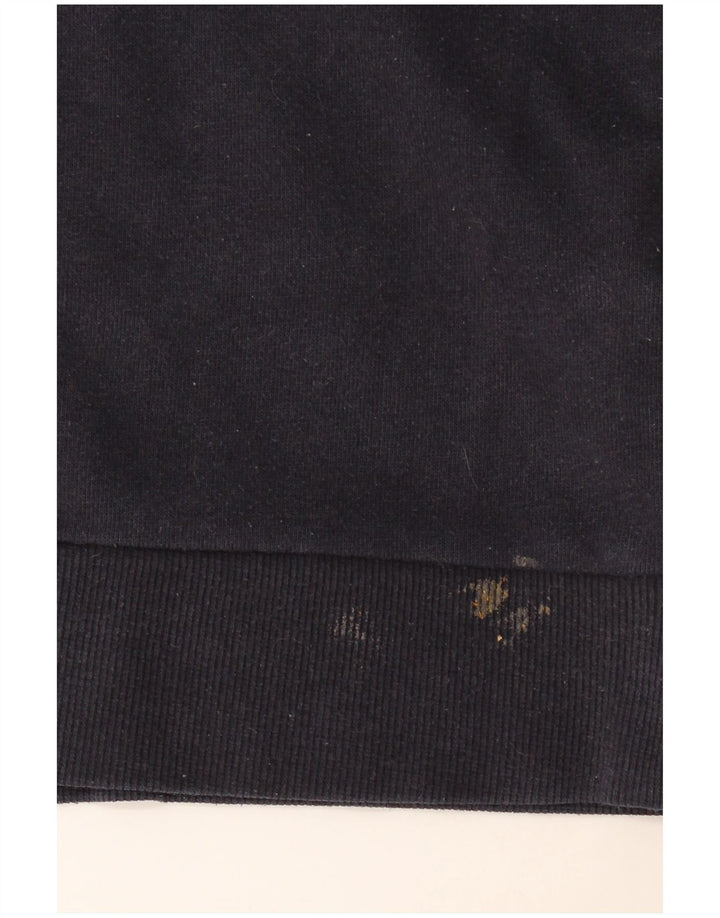 Dkny Felpa grafica da uomo Maglione grande cotone blu navy