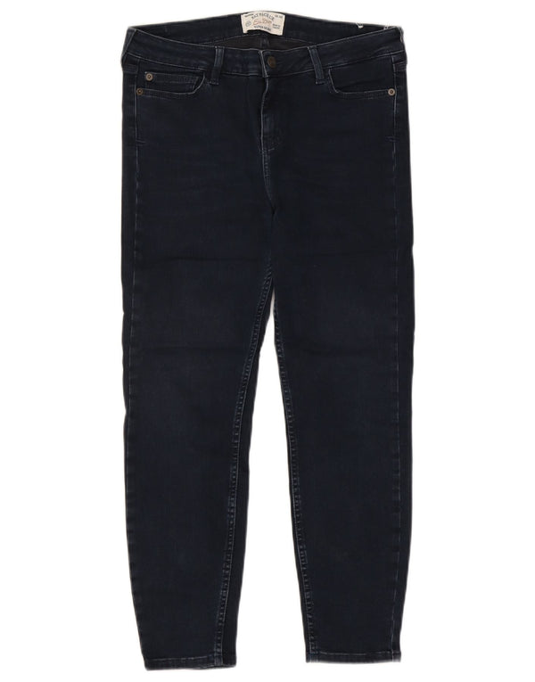 Jeans corti super skinny da donna Fat Face UK 12 medi W30 L24 Blu navy