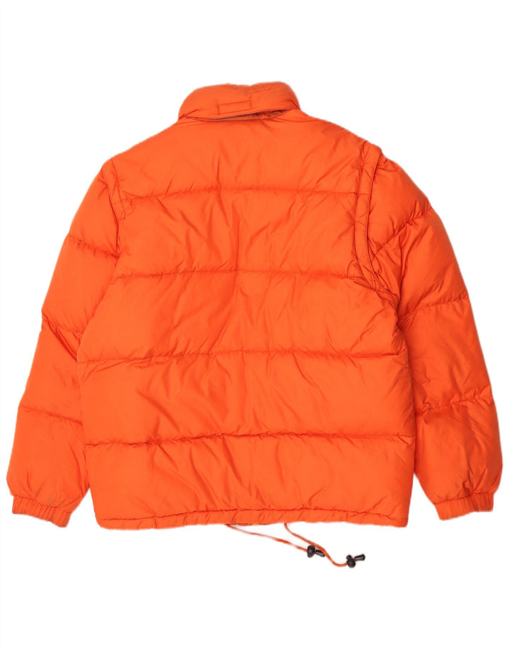 Giacca imbottita con cappuccio da uomo Sergio Tacchini UK 36 Small Arancione Poliammide