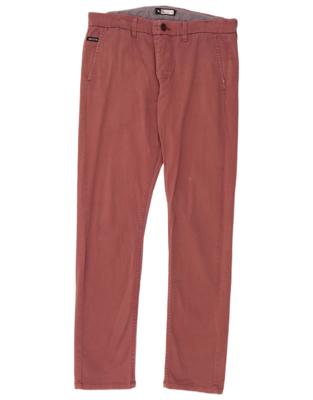 Pantaloni chino slim da uomo Rip Curl W34 L30 cotone marrone