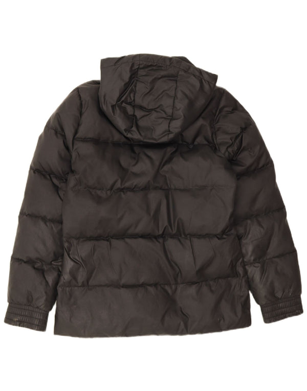 Giacca imbottita con cappuccio da donna Adidas UK 8/10 Small Poliestere nero