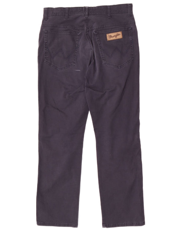 Pantaloni casual dritti da uomo Wrangler Texas W34 L30 in cotone blu navy