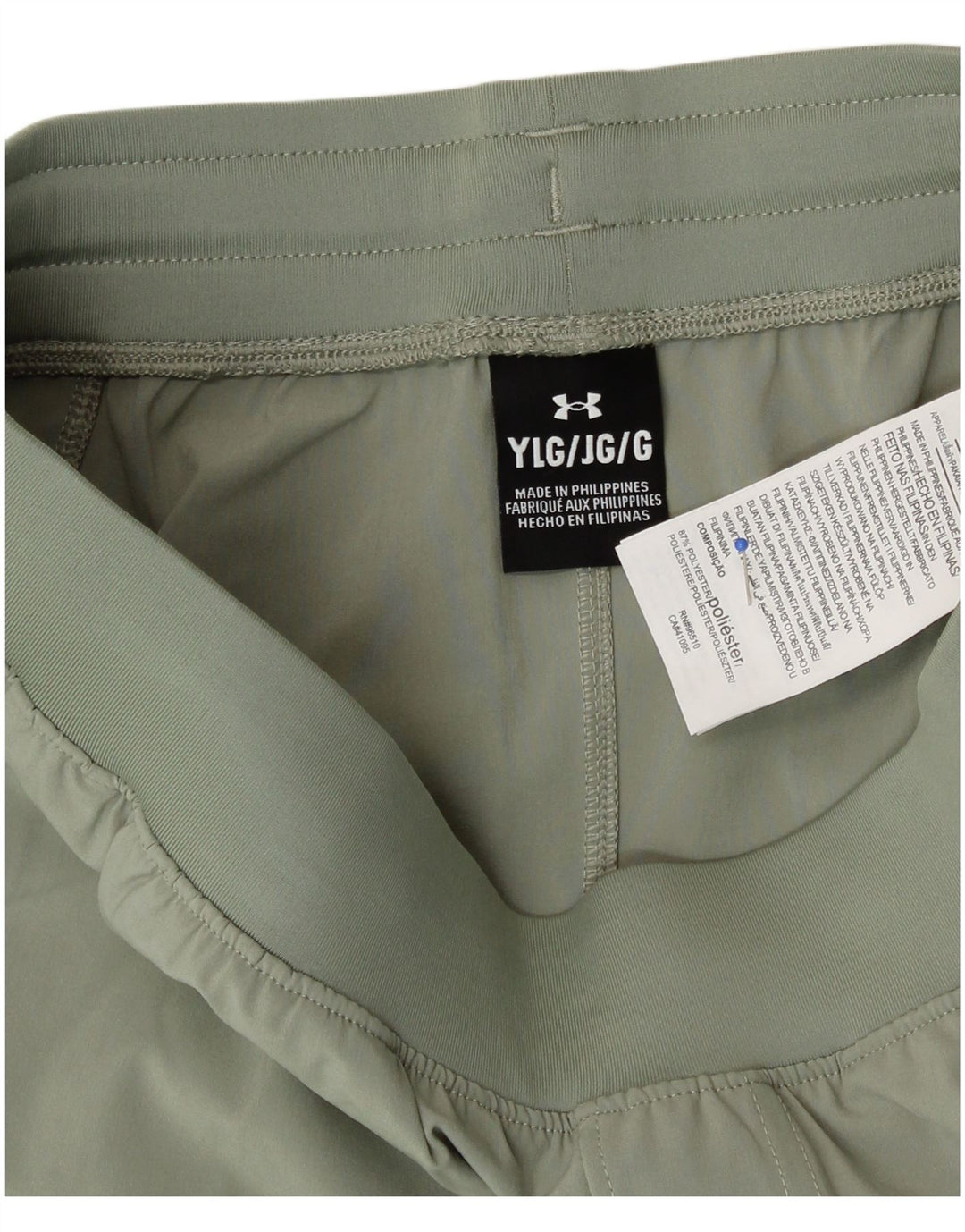 Pantaloni da tuta da ragazzo Under Armour 11-12 anni Large Verde Sport