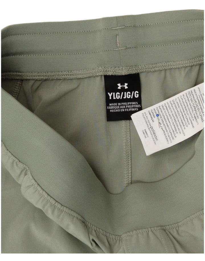 Pantaloni da tuta da ragazzo Under Armour 11-12 anni Large Verde Sport