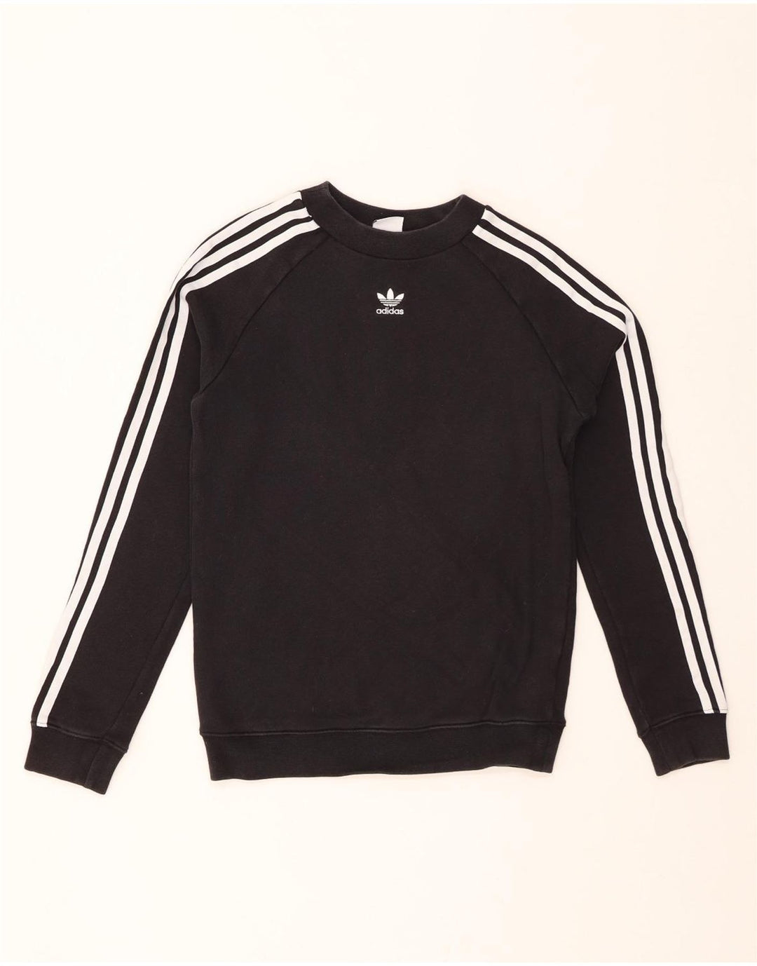 Felpa da donna ADIDAS maglione UK 6 XS cotone nero