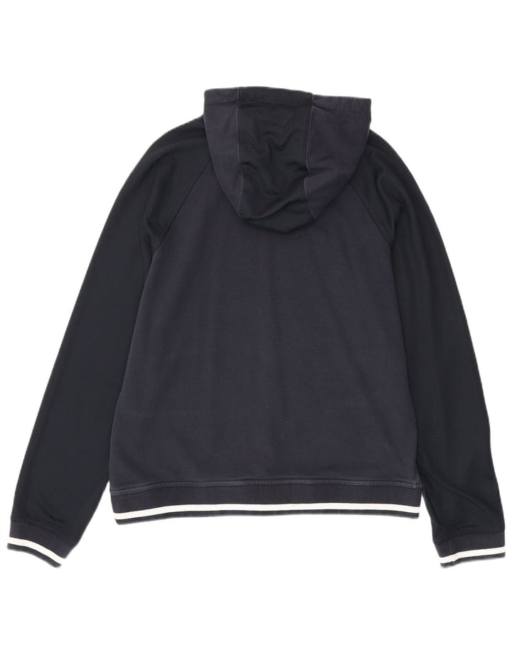 ARMANI EXCHANGE Felpa con cappuccio grafica da uomo, grande, in cotone blu navy