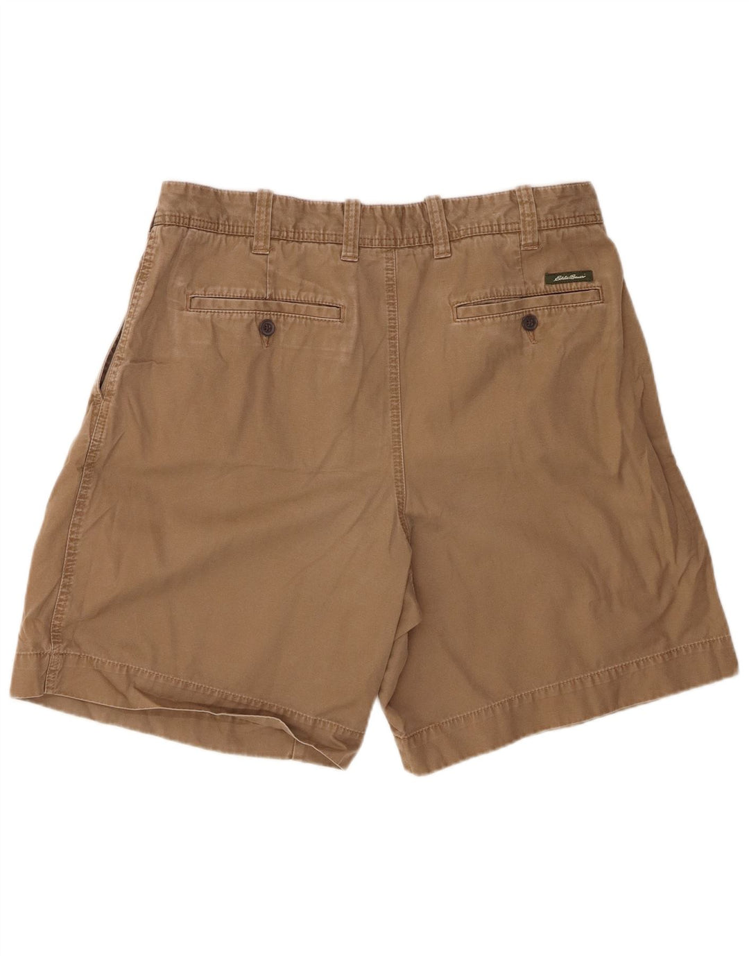 Pantaloncini chino con pegging da uomo Eddie Bauer W36 grandi in cotone marrone
