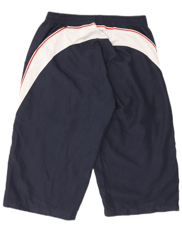 Pantaloncini sportivi Bermuda grafici da uomo Fila colore blu navy medio