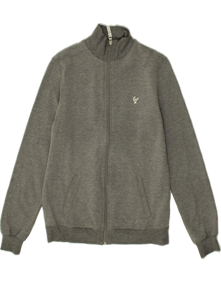 FREDDY Womens Tracksuit Top Jacket UK 12 Medium Grey Cotton Vintage Freddy and Second-Hand Freddy from Messina Hembry 