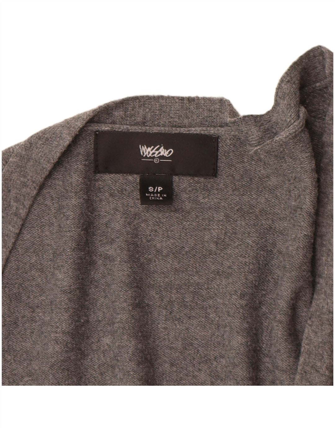 Maglione cardigan da donna MOSSIMO UK 10 piccolo nylon grigio