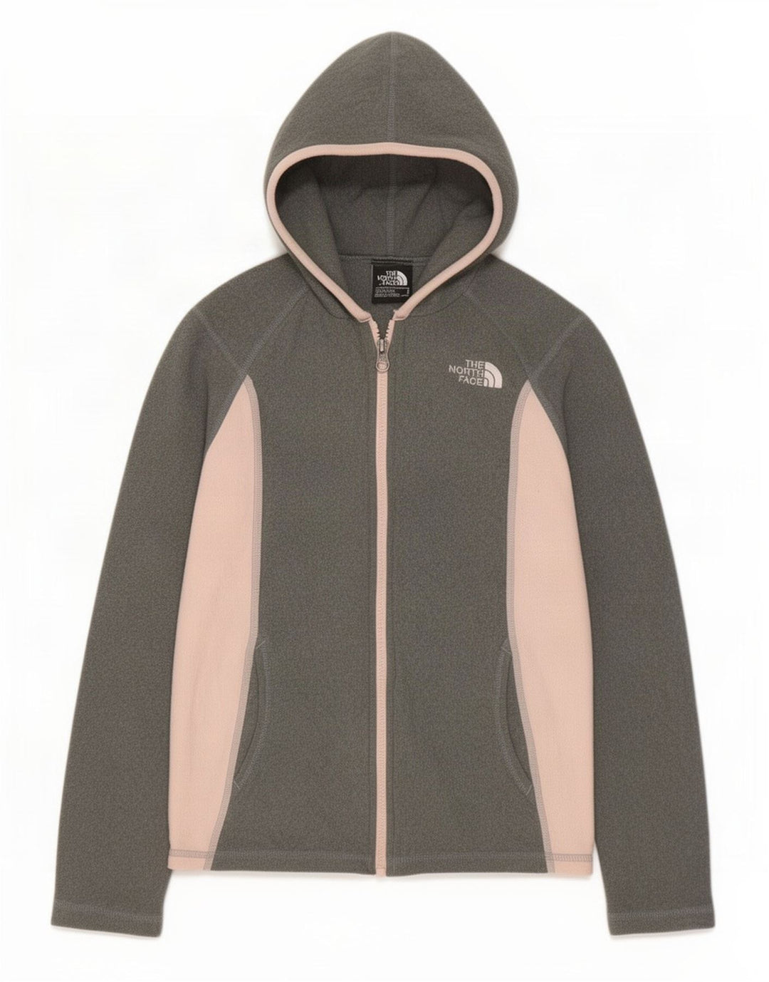 Giacca in pile The North Face per ragazze 10-11 anni Colorblock grigio medio