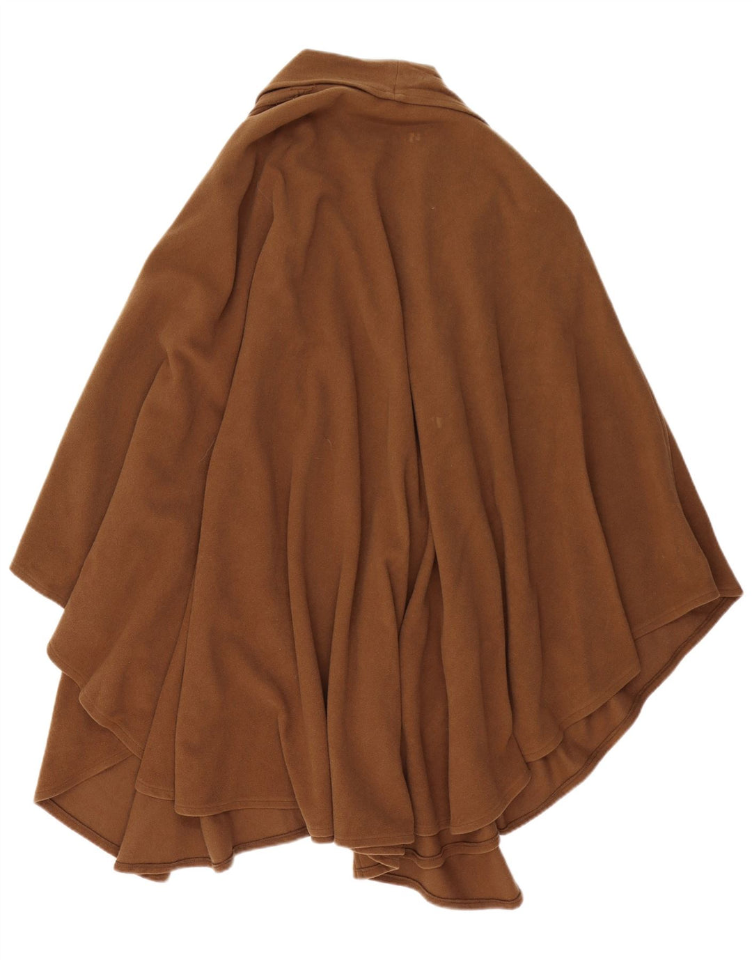Cappotto poncho vintage da donna, taglia unica, in lana marrone