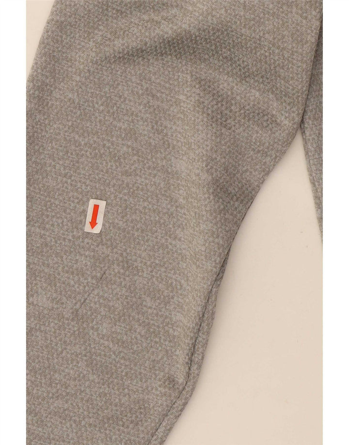 Felpa con cappuccio grafica da uomo Adidas piccola in poliestere grigio