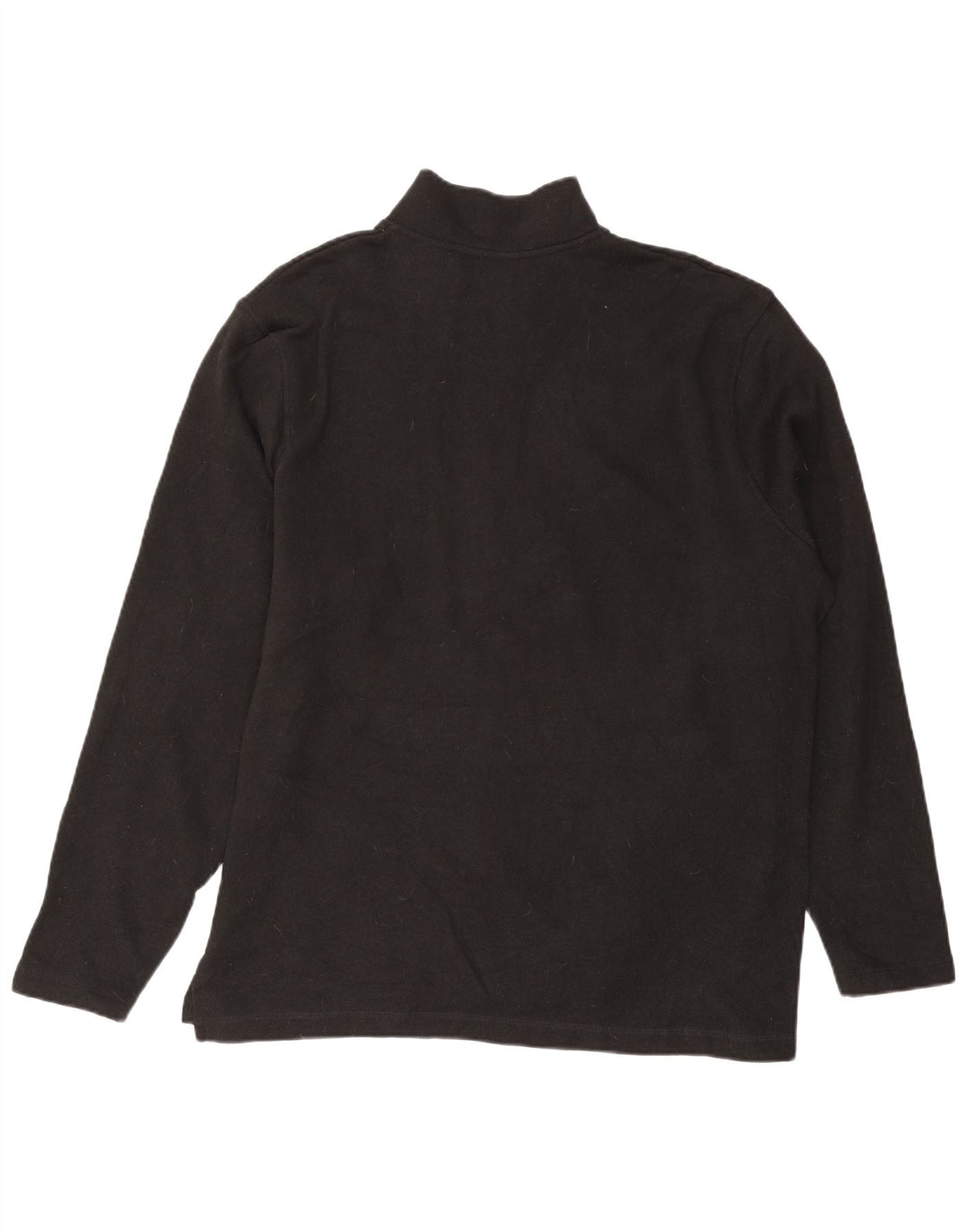 WRANGLER Mens Zip Neck Sweatshirt Jumper XL Black