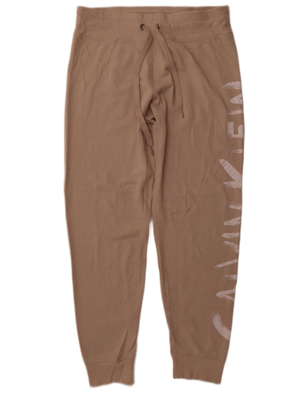 Pantaloni da tuta da donna Calvin Klein Joggers UK 12 Cotone marrone medio