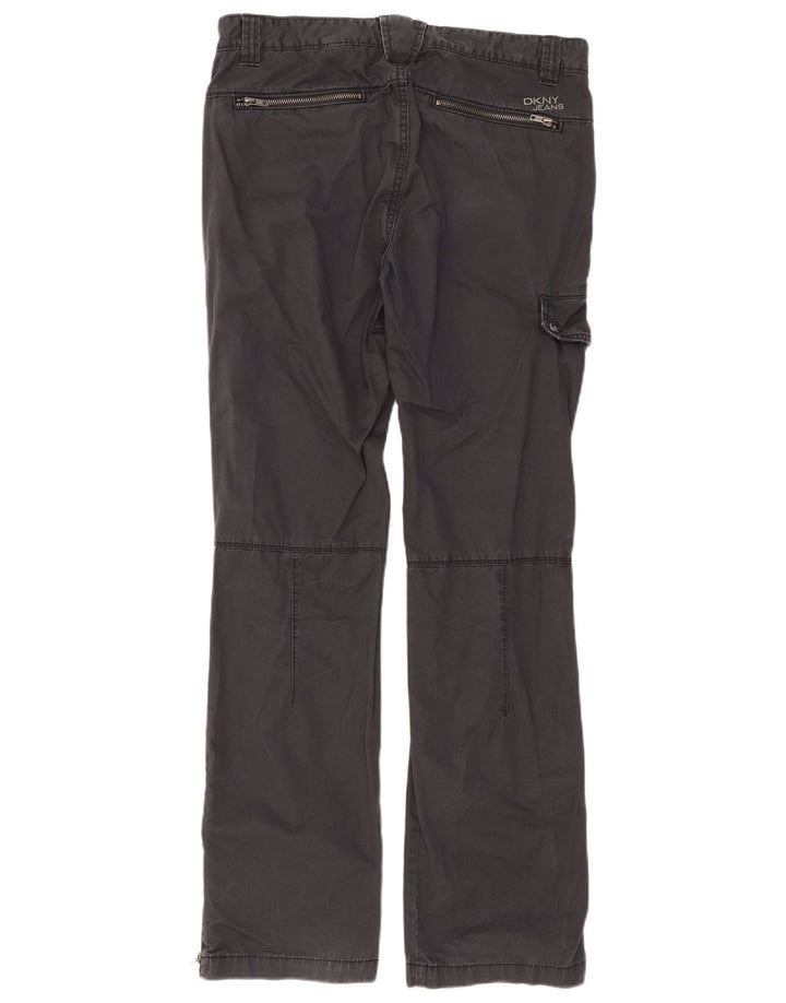 Pantaloni cargo dritti da uomo Dkny W32 L32 cotone nero