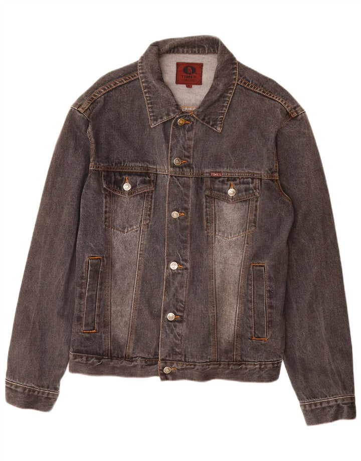 TIMES Giacca di jeans da uomo UK 42 XL Cotone grigio