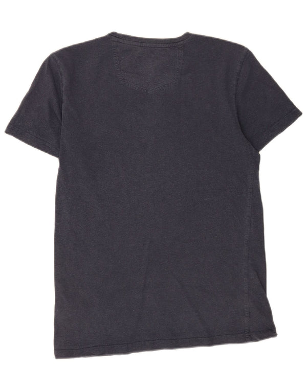 T-shirt da uomo Fat Face Top XS in cotone blu navy