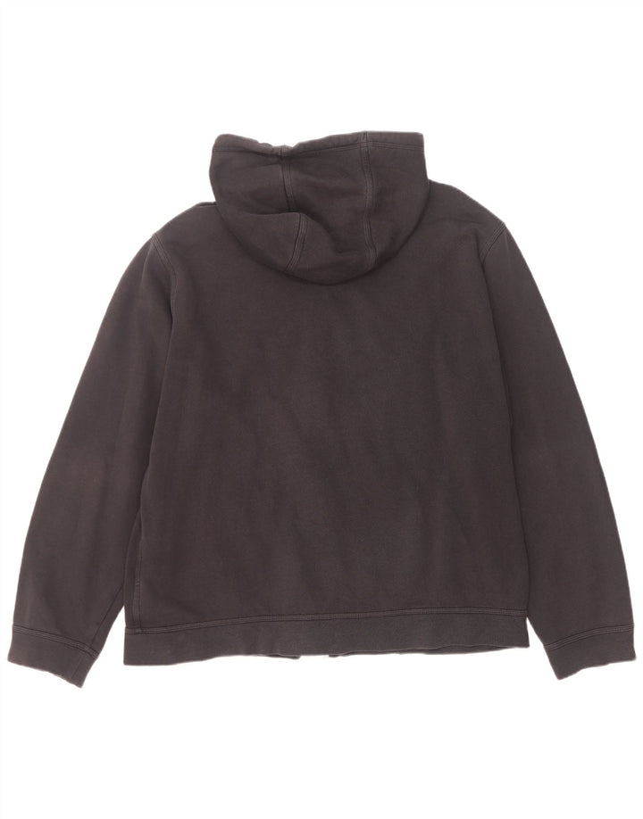 Felpa con cappuccio e zip grafica Nike da uomo XL in cotone grigio