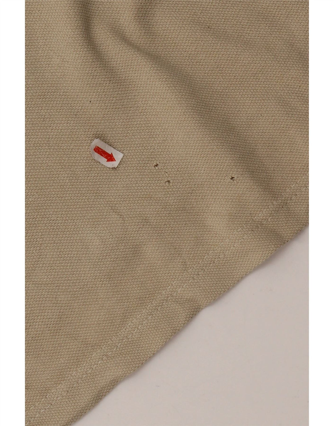 Polo da uomo a maniche lunghe Think Pink piccola in cotone beige