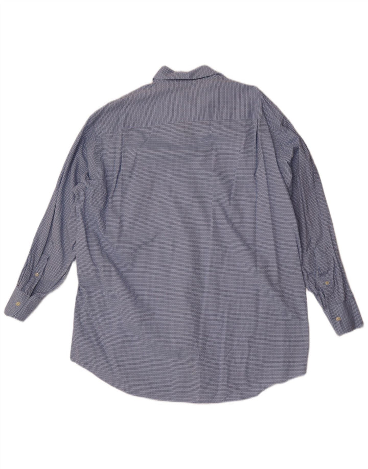 Camicia da uomo Nautica taglia 16 1/2 grande cotone a quadri blu