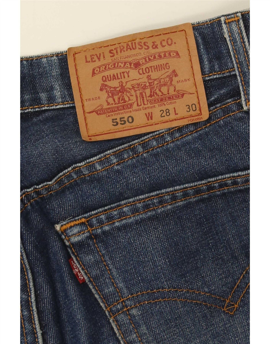 Jeans Levi's Uomo 550 Bootcut W28 L30 Blu