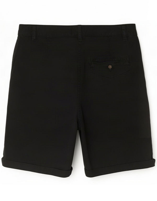 Marks & Spencer Womens Chino Shorts UK 12 Medium W34 Black Cotton