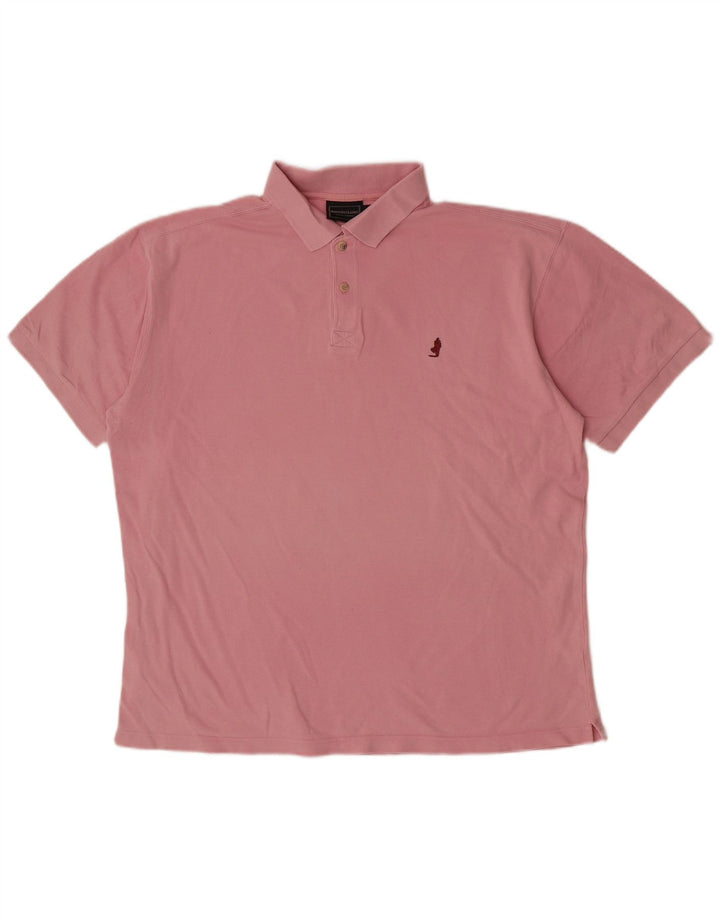 Polo da uomo Marlboro Classics 2XL in cotone rosa