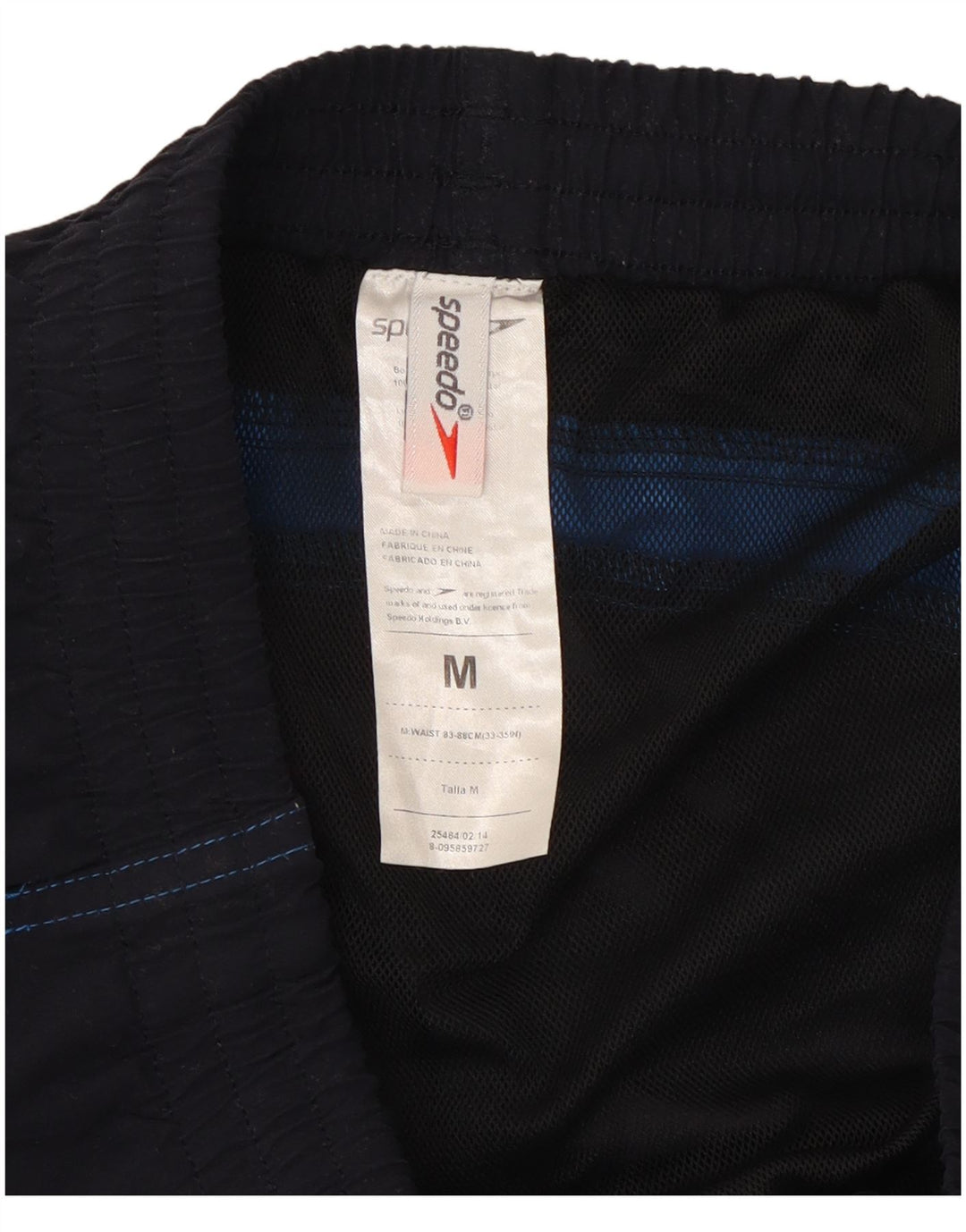 Pantaloncini da bagno da uomo Speedo, poliestere color block medio blu navy