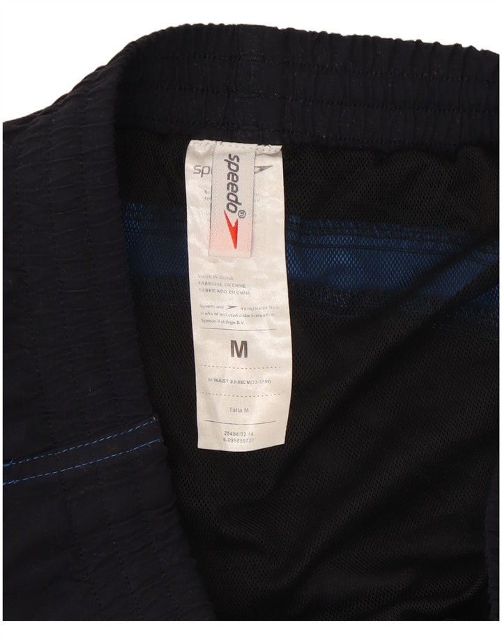 Pantaloncini da bagno da uomo Speedo, poliestere color block medio blu navy