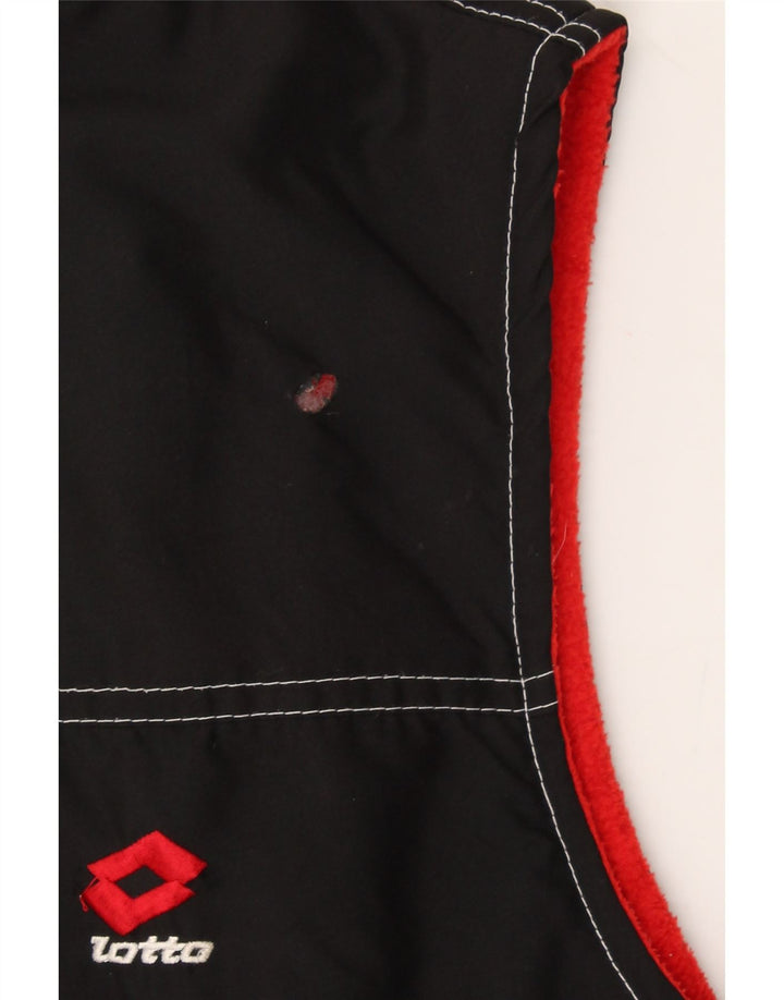 LOTTO Mens Reversible Gilet UK 38 Medium Black Polyester Vintage Lotto and Second-Hand Lotto from Messina Hembry 