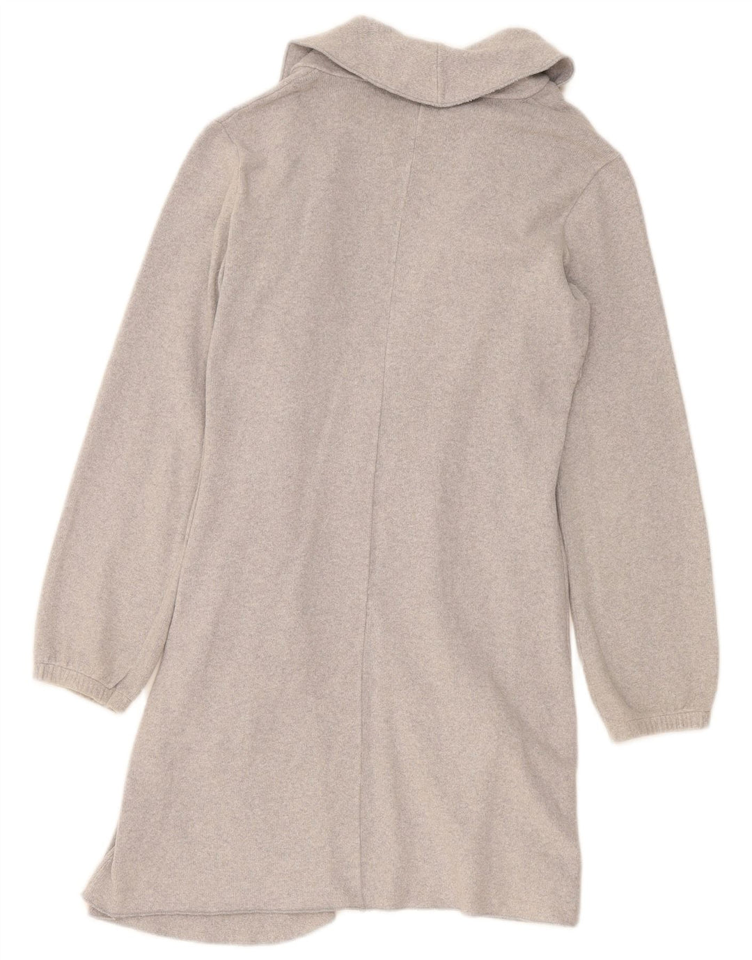 Maglione cardigan aperto lungo da donna Benetton UK 14 Grigio medio