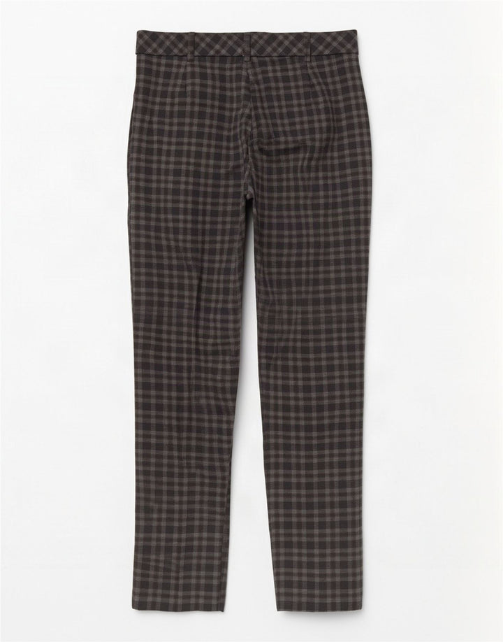 Pantaloni casual da donna Marks & Spencer UK 12 medi W30 L29 quadri marroni
