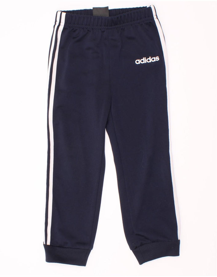 Pantaloni da tuta da ragazzo Adidas Joggers 2-3 anni in poliestere blu navy