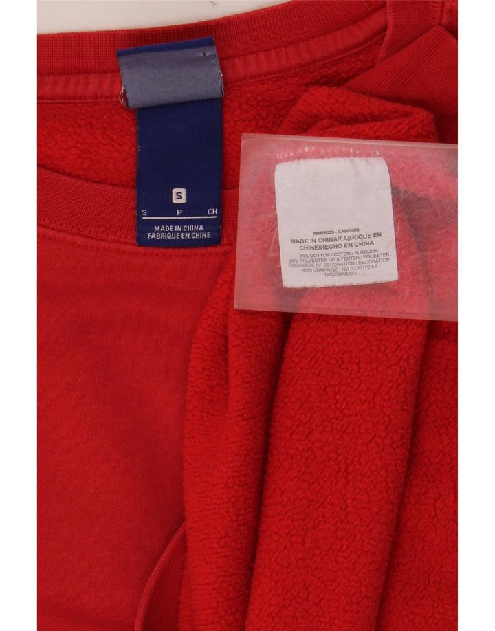 NIKE Felpa da uomo Maglione piccolo rosso in cotone