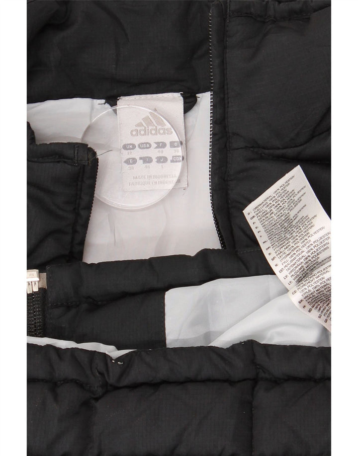 Gilet imbottito da donna Adidas UK 12 medio nero poliestere