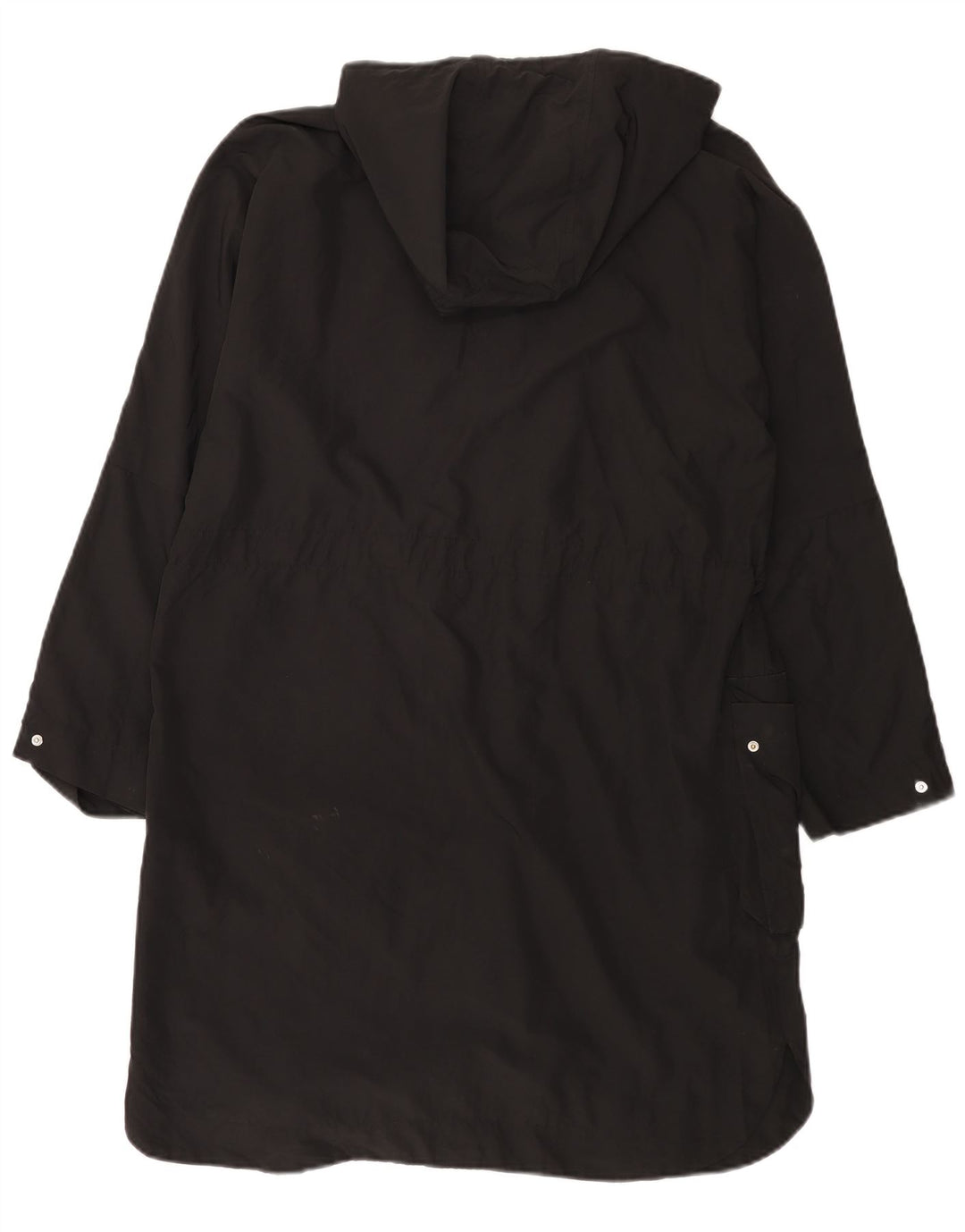 Impermeabile Zara da donna con vestibilità ampia con cappuccio UK 14 poliestere nero medio