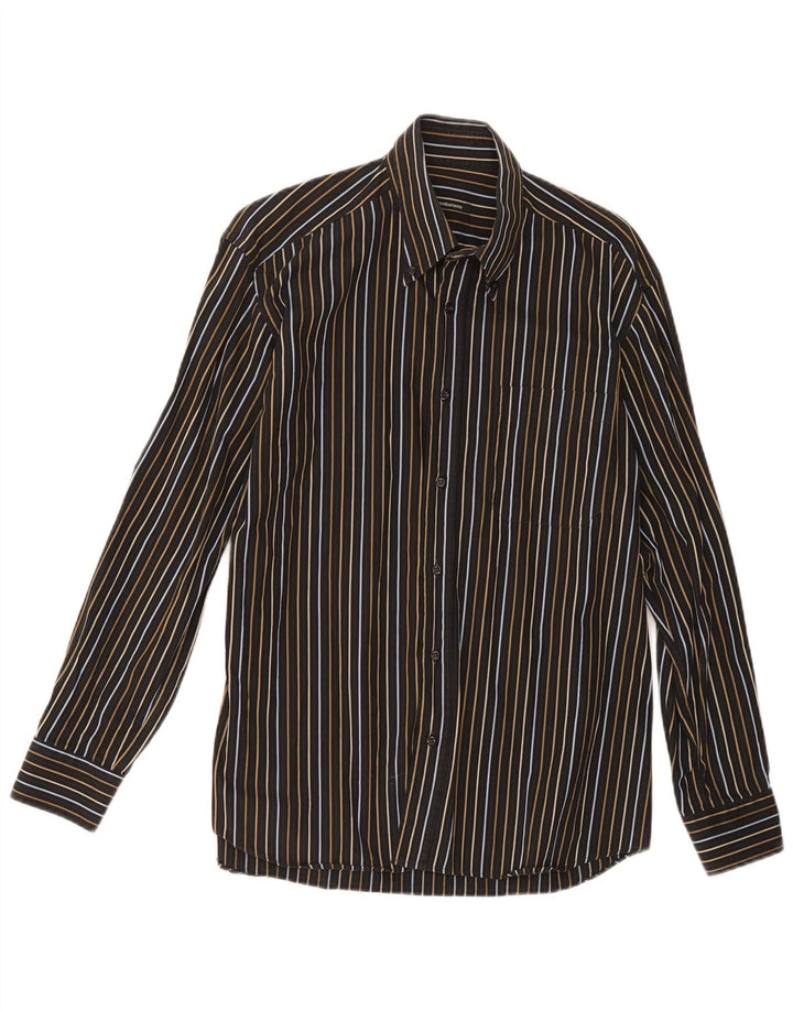 Camicia da uomo Roccobarocco taglia 39 media a righe nere