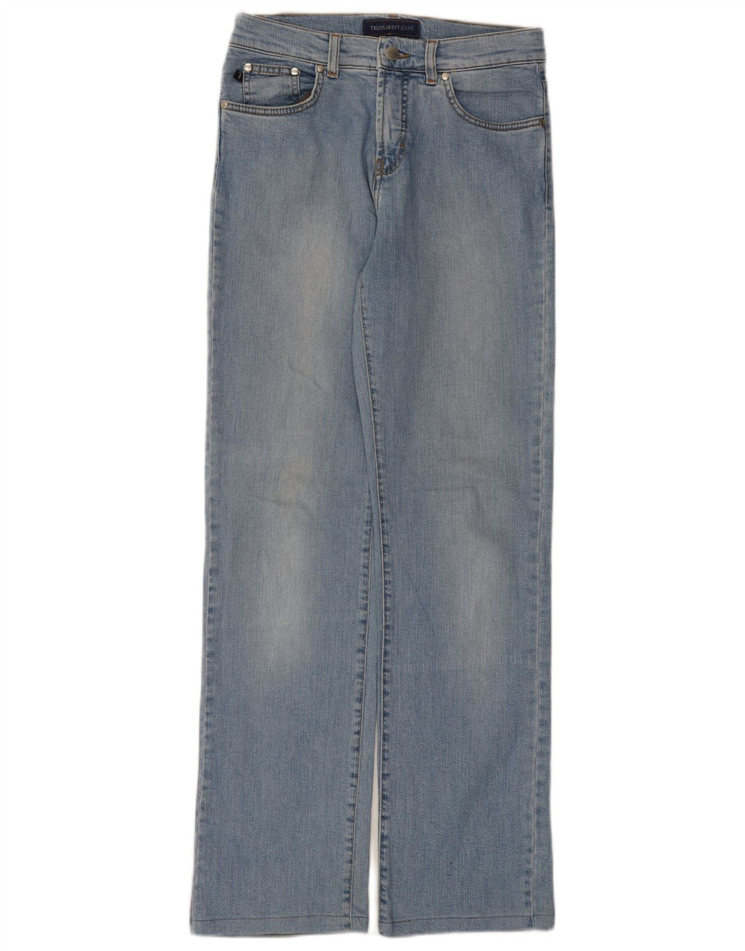 Jeans Dritti Donna Trussardi W29 L31 Cotone Blu