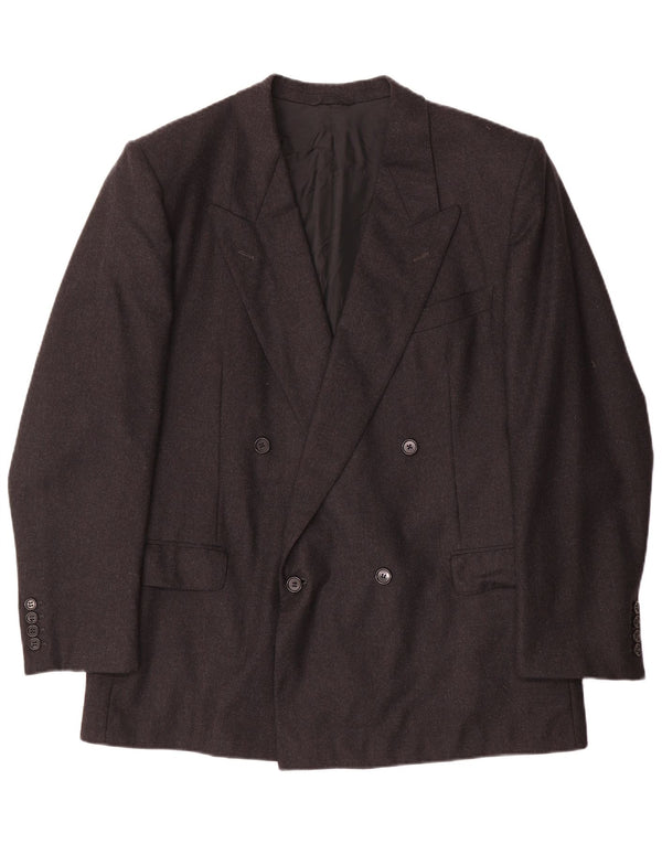 Giacca Blazer Doppiopetto Uomo Redaelli IT 56 3XL Lana Grigia