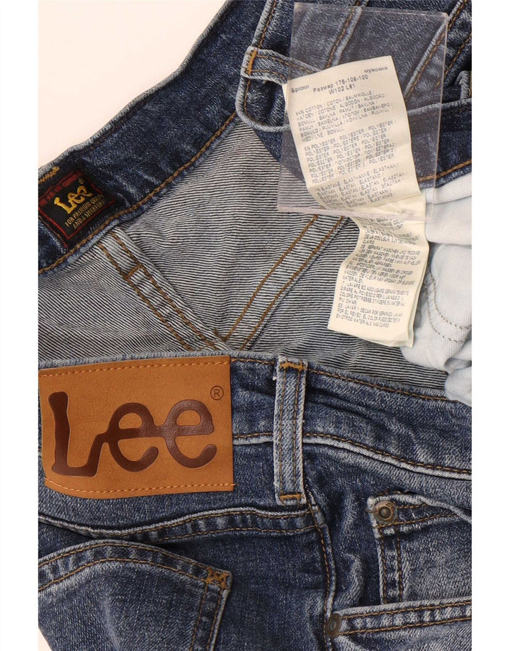 Jeans corti da uomo Lee Rider W40 L27 cotone blu