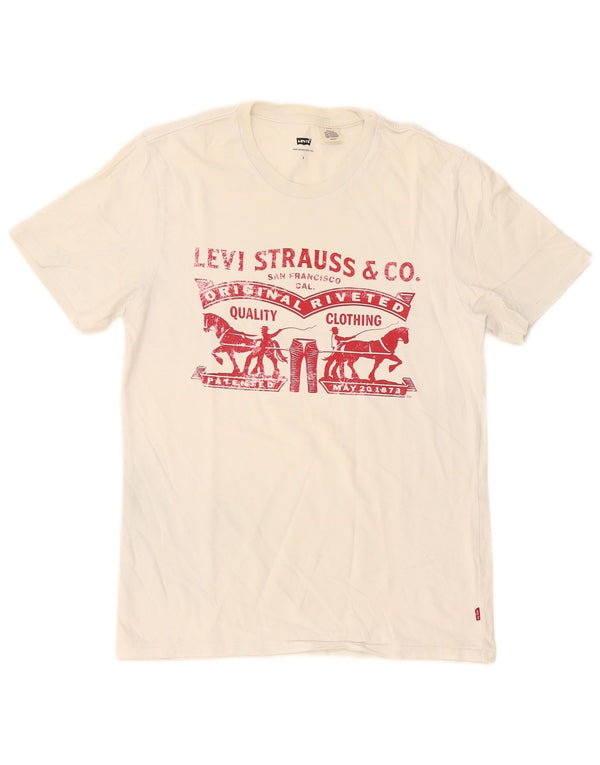 T-shirt grafica da uomo Levi's Top piccola bianca