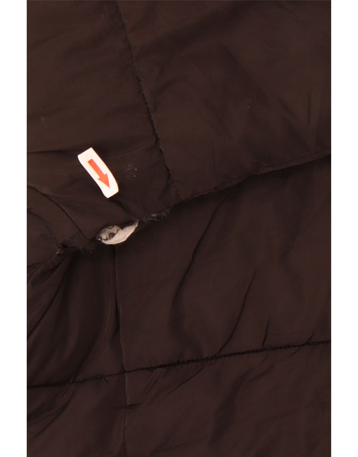 Giacca imbottita oversize da donna Topshop UK 12 poliestere nero medio