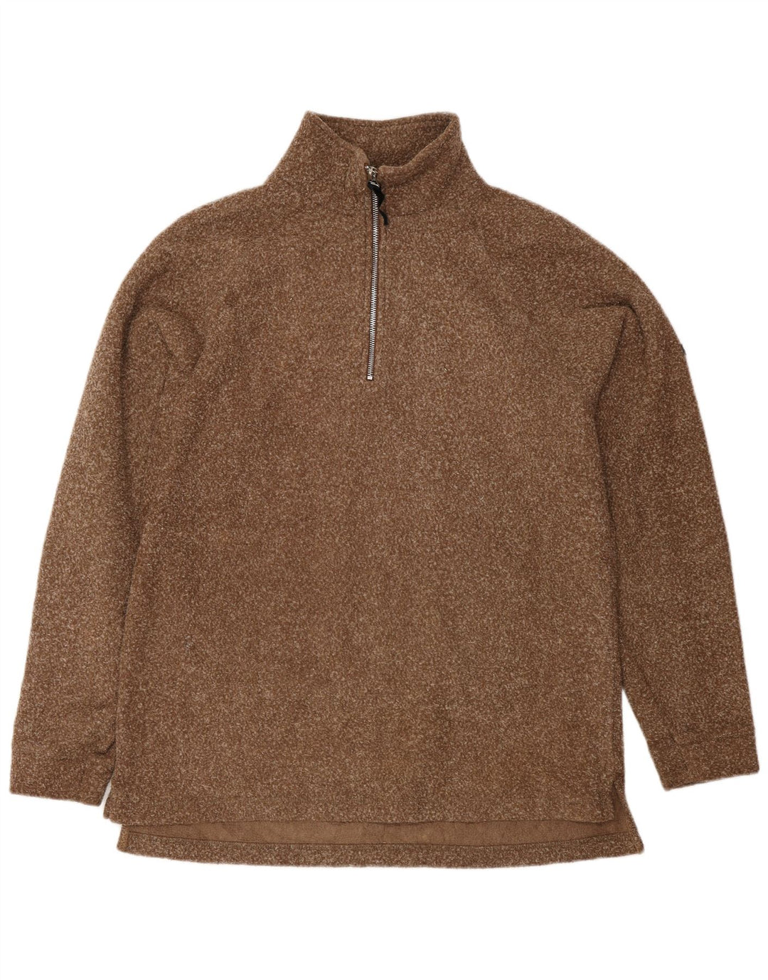 Maglione in pile da uomo Asics con zip e collo XL Marrone